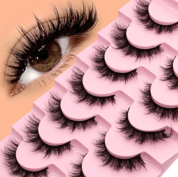  Looks So Naatural, False Eyelashes, Shy', 12 mm, Includes 5 Pairs  Of Lashes, Contact Lenns Friendly, Easy to Apply, Reusable Strip Lashes,  Glue On